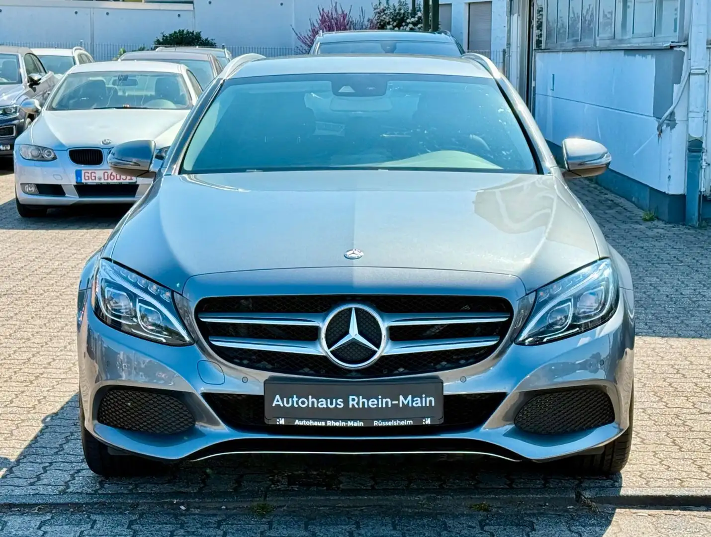 Mercedes-Benz C 200 T Aut.*Nav*Led*Cam*T-Leder*Shz*1.Hand Grijs - 2
