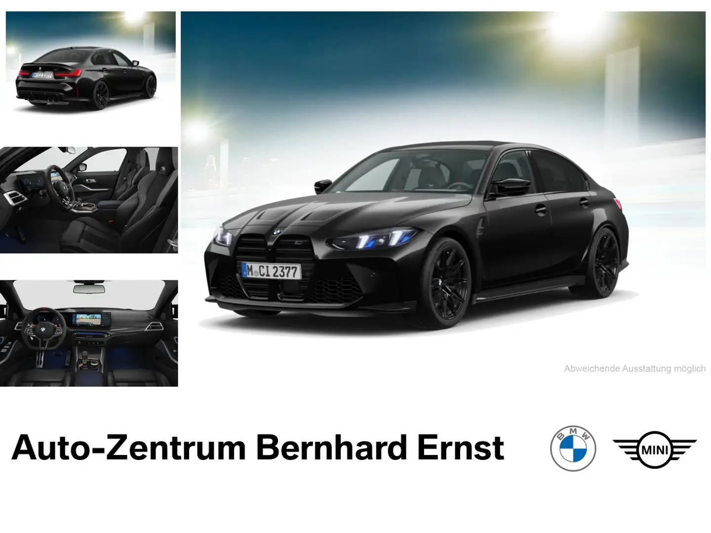 BMW M3 Competition M xDrive Navi Leder Tempom.aktiv Bluet Schwarz - 1