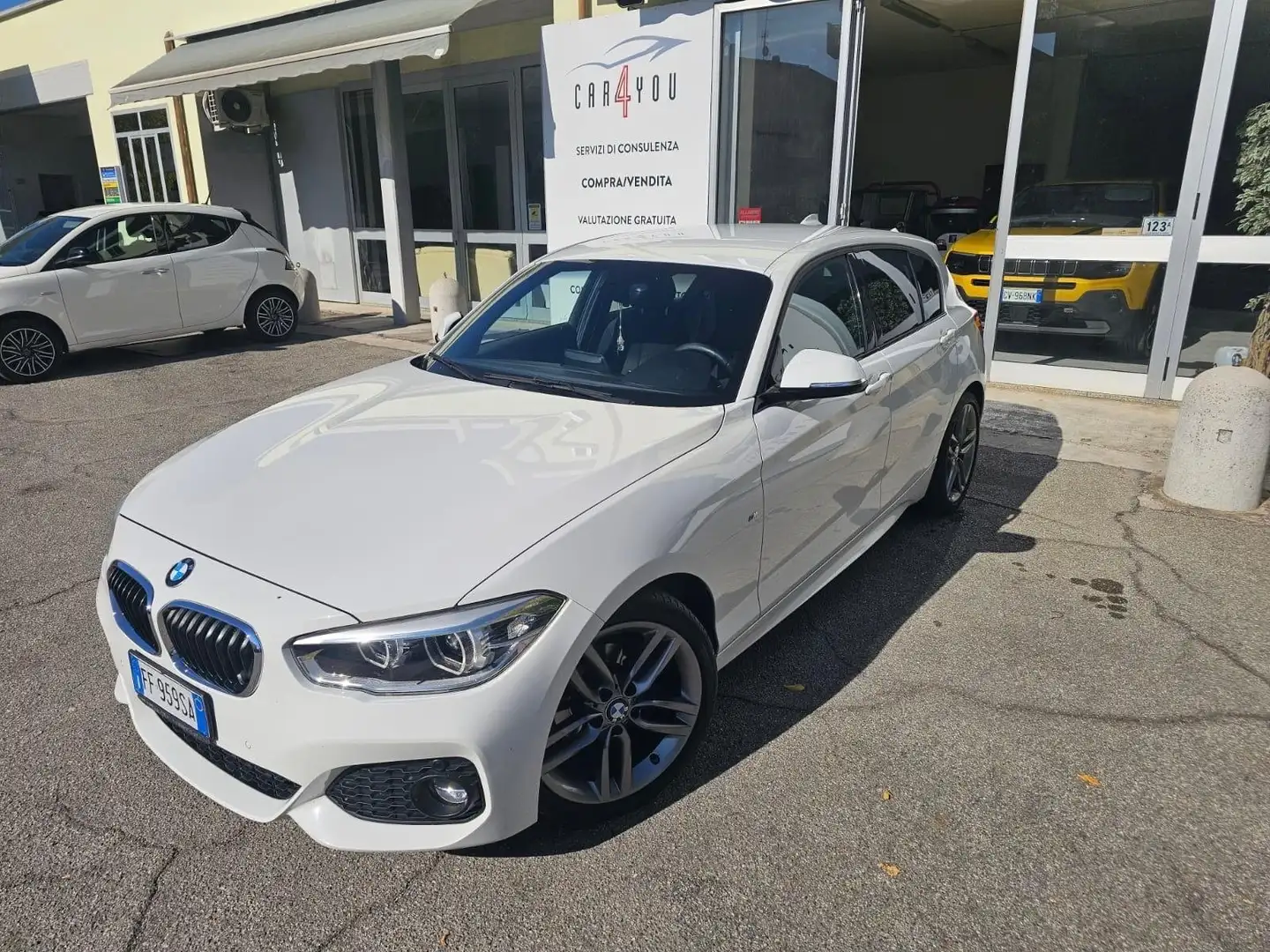 BMW 118 118d Msport 5p, MOTORE B47! SEDILI IN ALCANTARA Bianco - 1