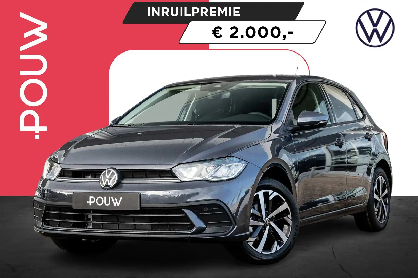 Volkswagen Polo 1.0 TSI 95pk Life Edition | Parkeersensoren | Comf Gris - 1