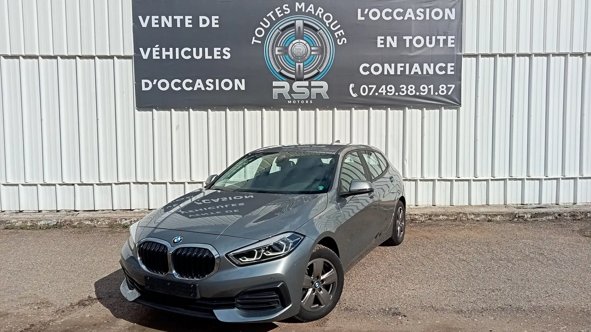 BMW 118 118d 150 ch BVA8 Gris - 1