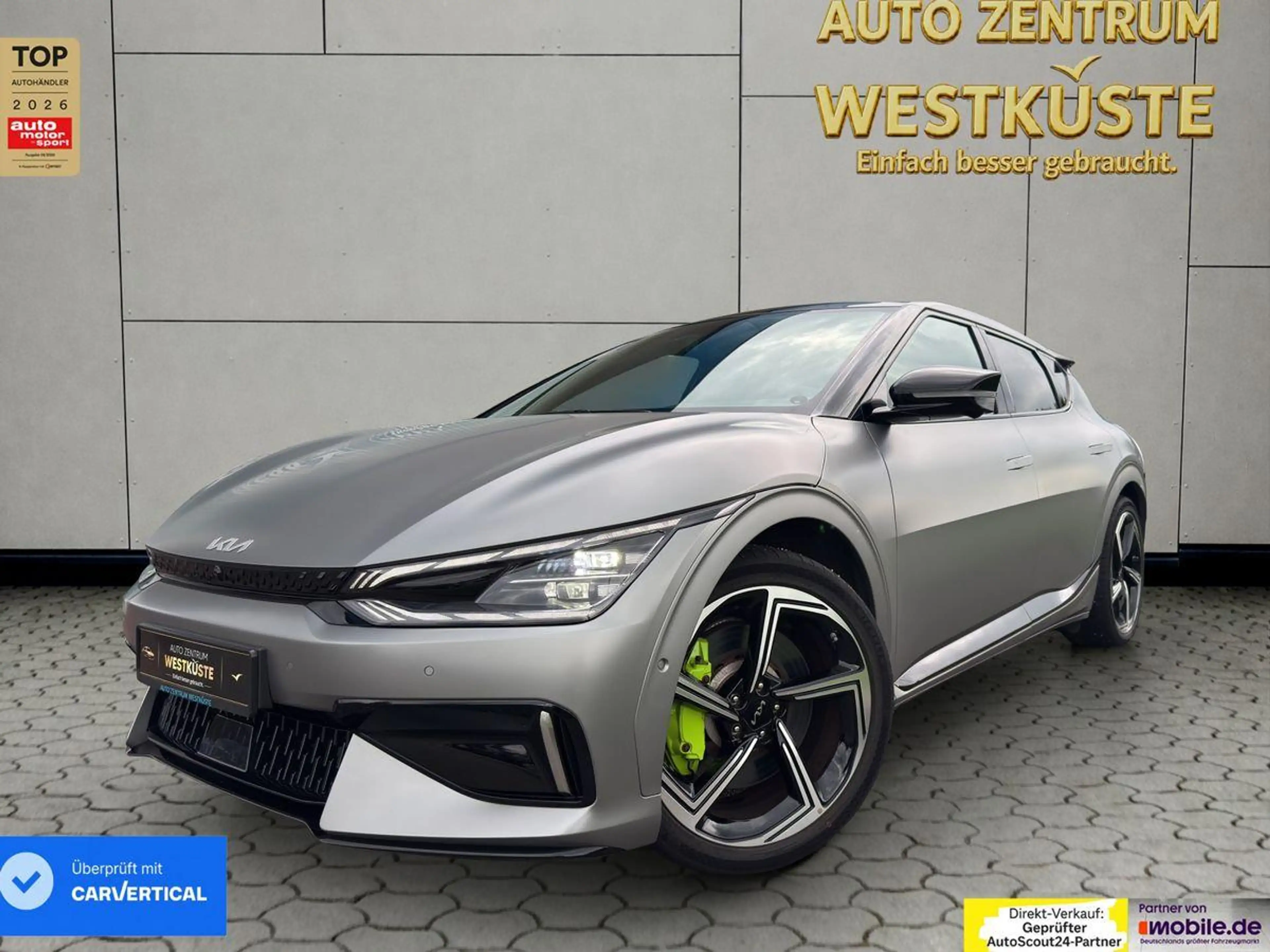 Kia EV6 GT4WD HuD AHK Meridian SOH99%Wärmepumpe Matt — photo 4