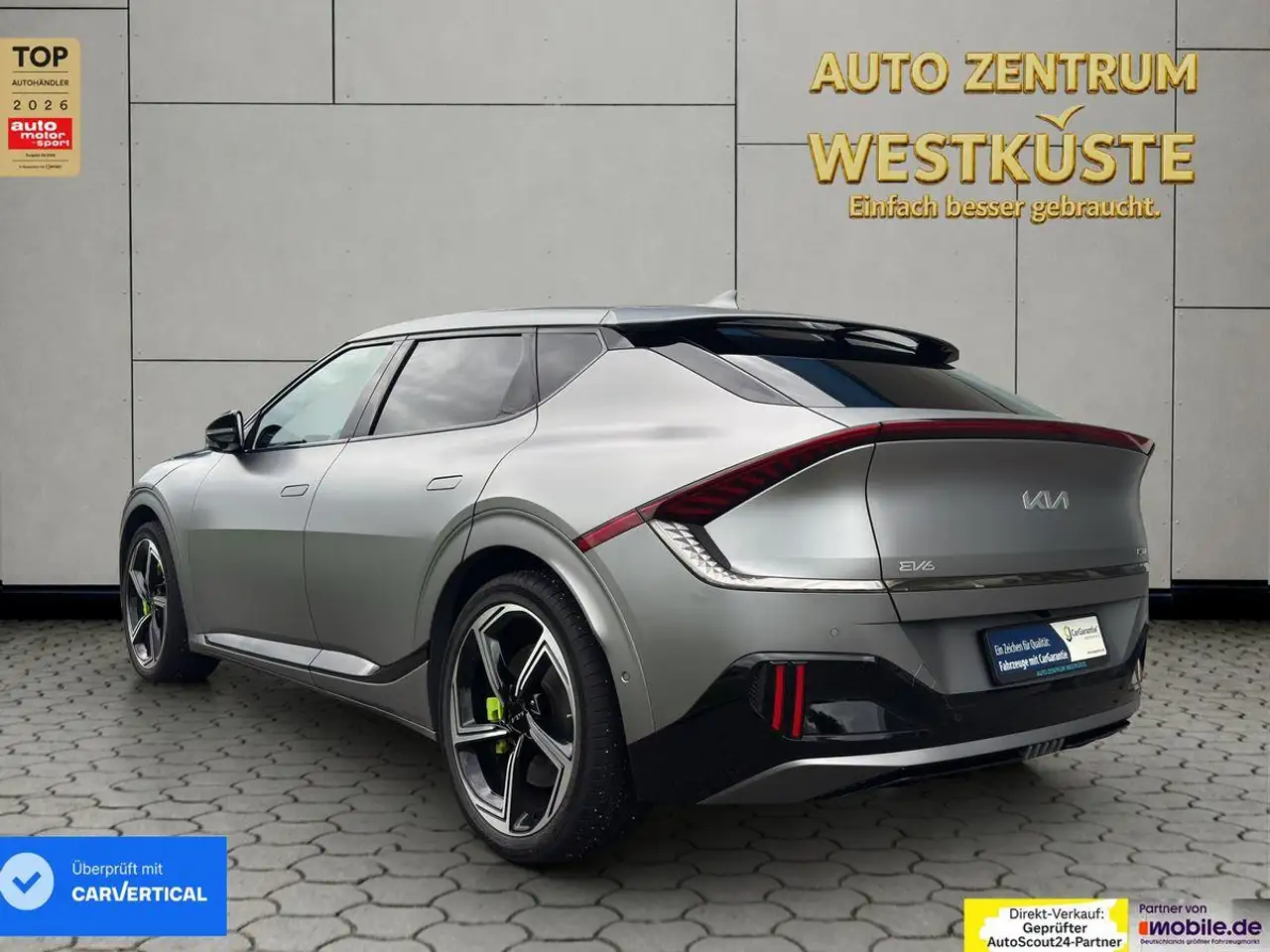 Kia EV6 GT4WD HuD AHK Meridian SOH99%Wärmepumpe Matt, миниатюра 7