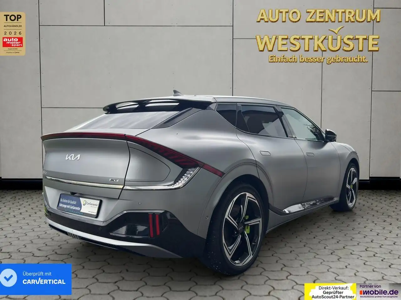 Kia EV6 GT4WD HuD AHK Meridian SOH99%Wärmepumpe Matt, миниатюра 10
