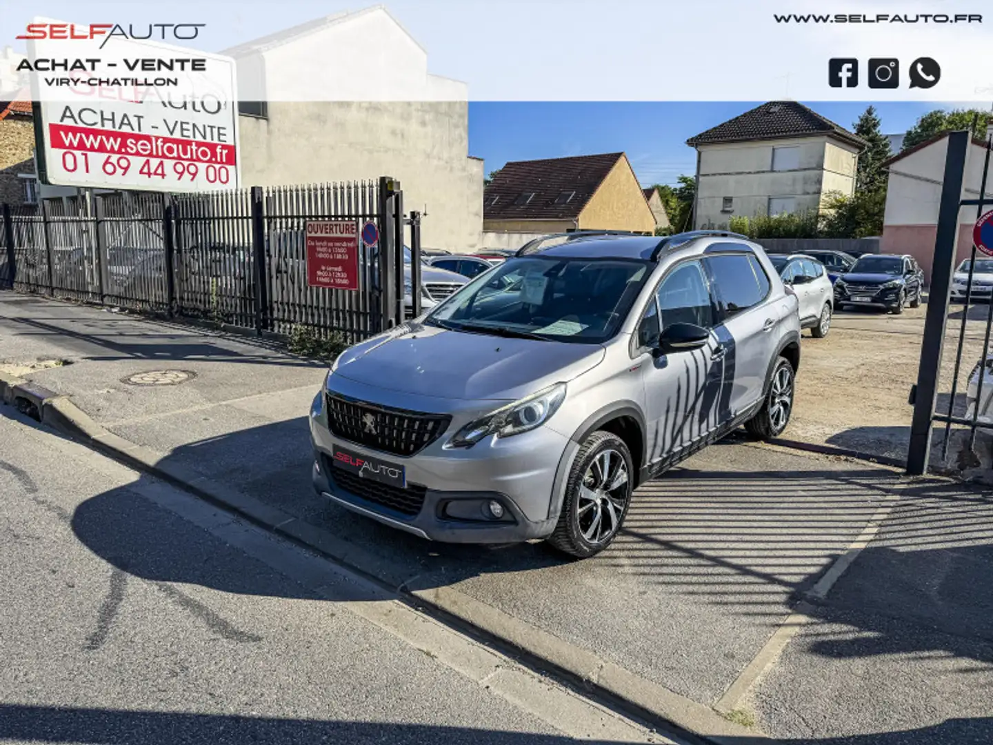Peugeot 2008 1.6 BLUEHDI 100CH GT LINE Gris - 1