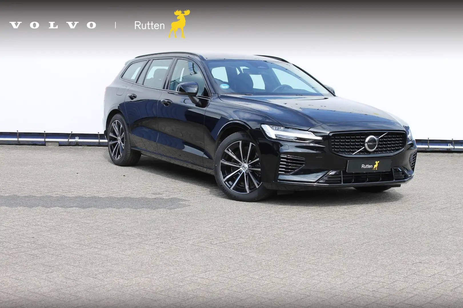 Volvo V60 T6 350PK Automaat Plug-in hybrid AWD Plus Dark Lon Noir - 1