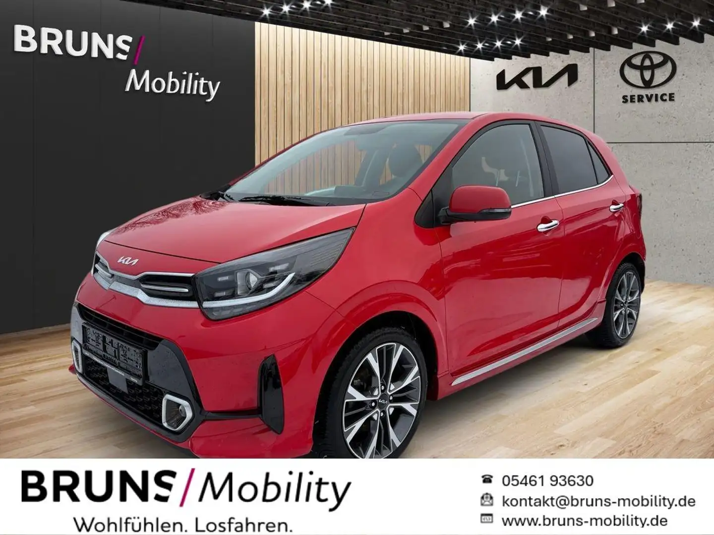 Kia Picanto GT-Line 1.2 Navi Allwetterreifen Sitzheizung Rouge - 1