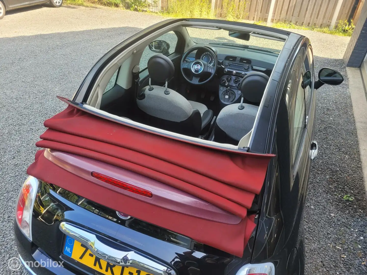 Fiat 500C 0.9 TwinAir Lounge | CABRIO | AC | 99.000KM | APK Zwart - 2
