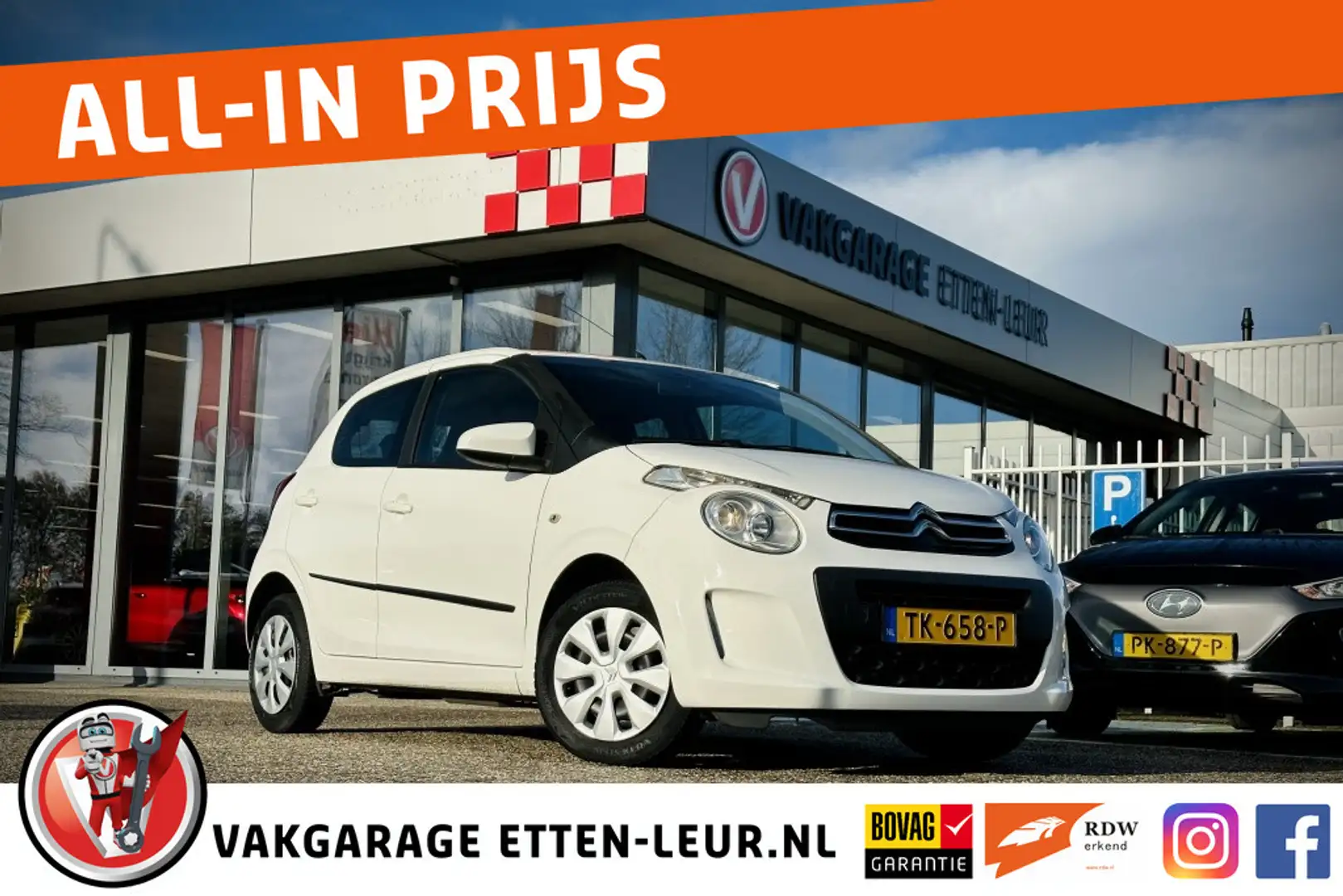 Citroen C1 1.0 VTi Feel | AIRCO | BLUETOOTH Blanc - 1