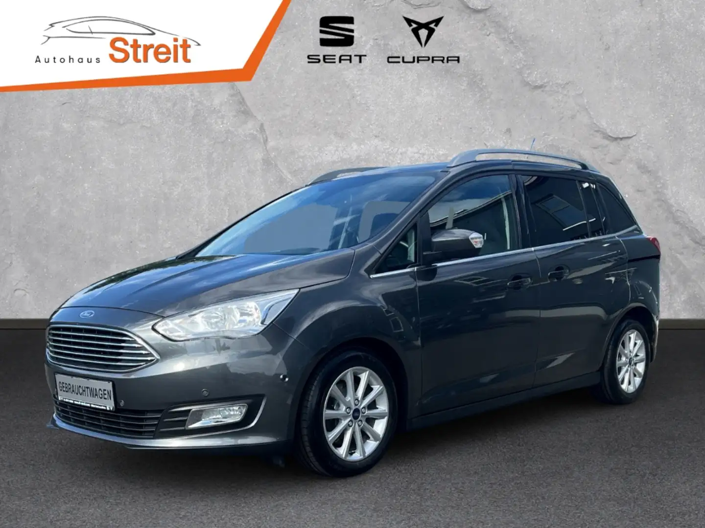 Ford C-Max Grand Titanium 1.0 EcoBoost 125PS Navi Mehrzonenkl Gris - 1