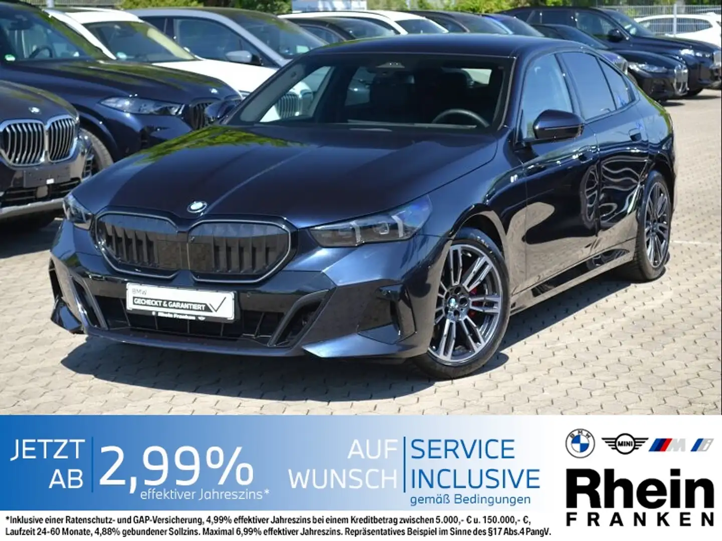 BMW 520 d M Sport Pro LiveCptProf.360°Kam.AHK.Harm/Ka Schwarz - 2