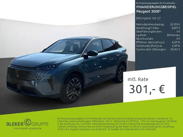 2024 Peugeot 3008 in Blue for sale