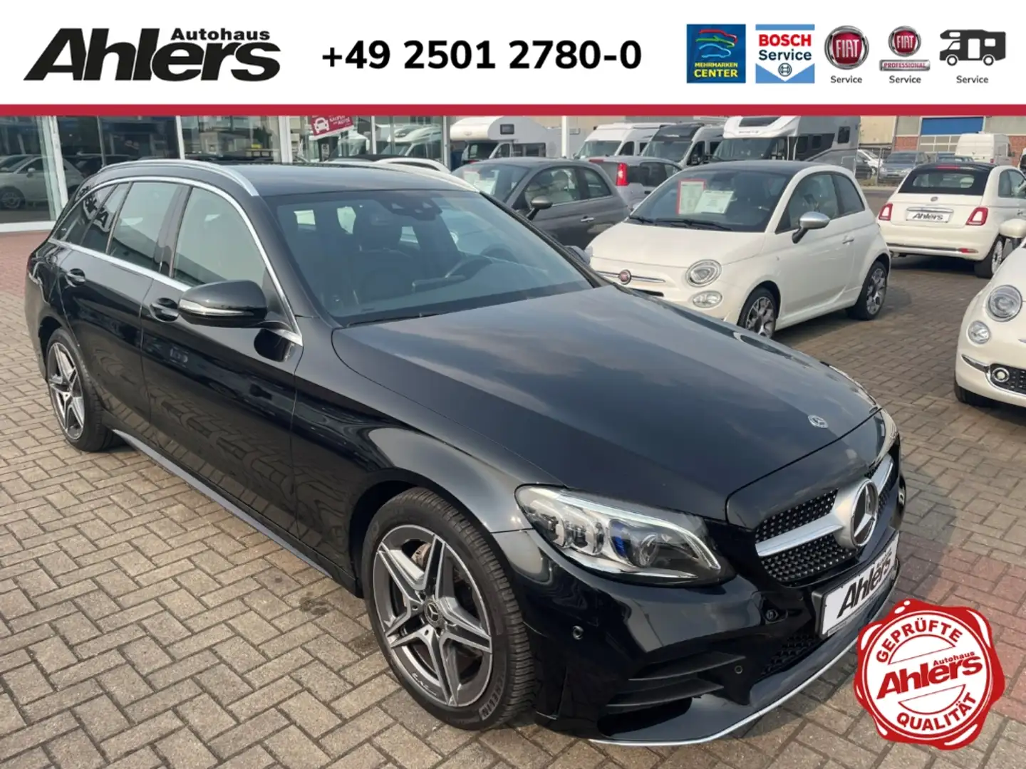 Mercedes-Benz C 180 T AMG+AUTOMATIK+MULTIBEAM+LEDER+ELSITZE+ Negru - 1