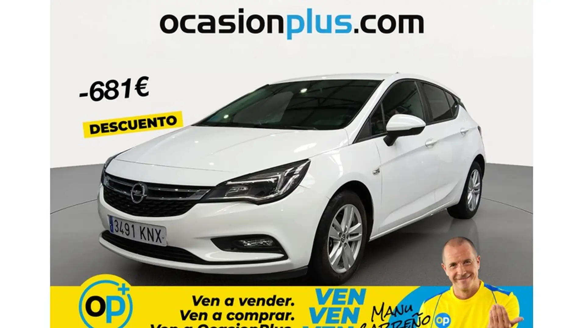 Opel Astra 1.6CDTi Business + 110 Blanco - 1