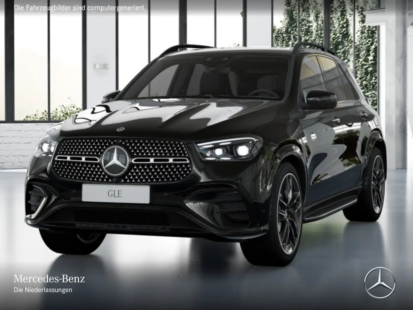 Mercedes-Benz GLE 350 de 4M AMG+NIGHT+PANO+360+AHK+MULTIBEAM+HUD Black - 2