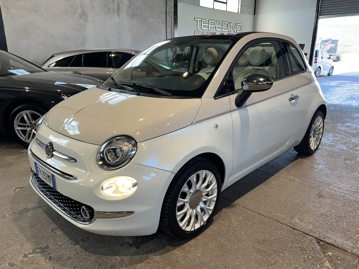 Fiat 500C 1.2 Anniversario 69cv Blanc - 1