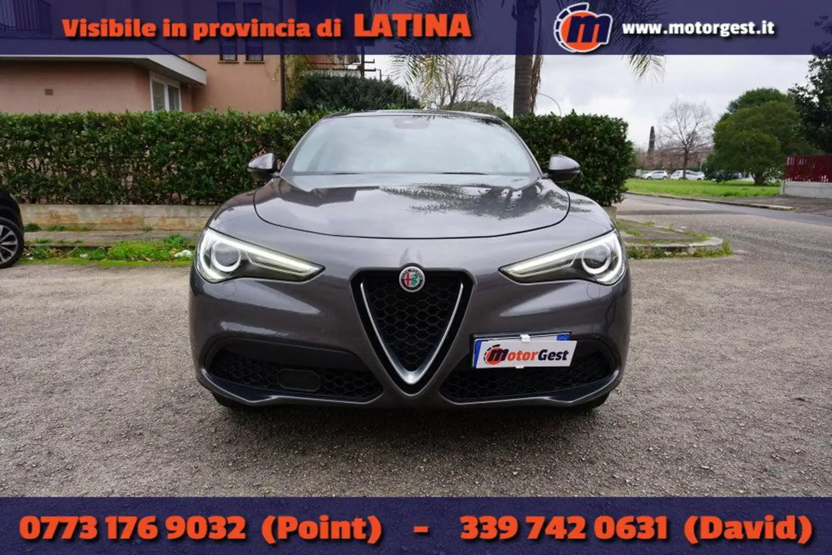Alfa Romeo Stelvio 2.2 Turbodiesel 190 CV AT8 Q4 Business Grigio - 2