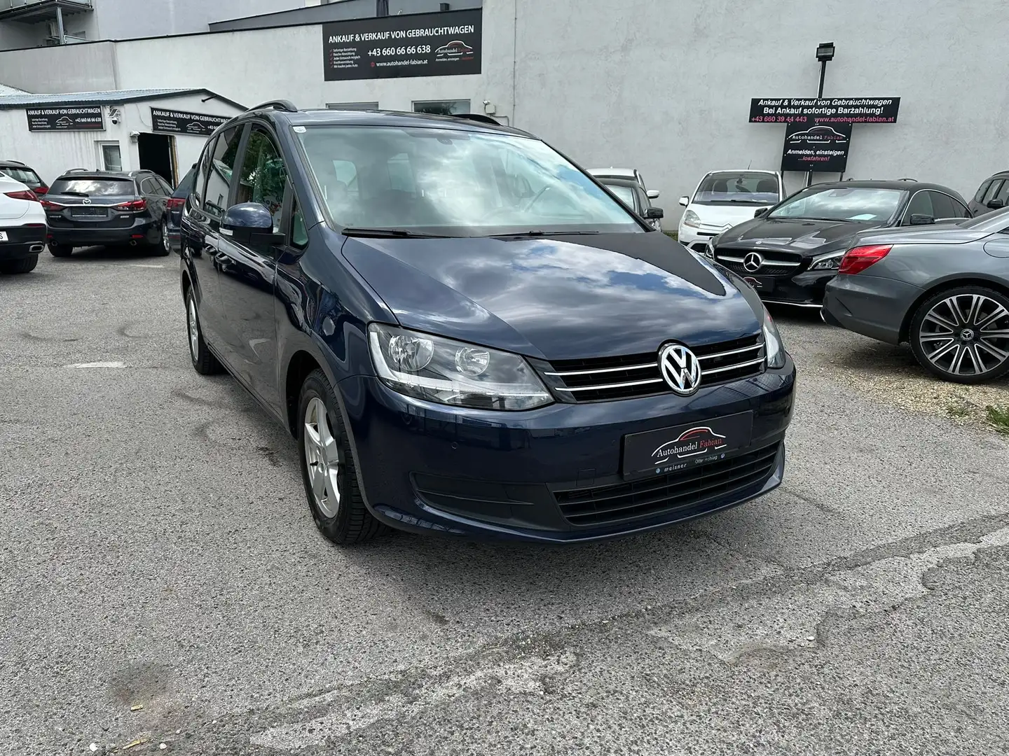 Volkswagen Sharan Trendline 1,4 TSI Pickerl 5/26 PARKHILFE Sitzheizg Blau - 1