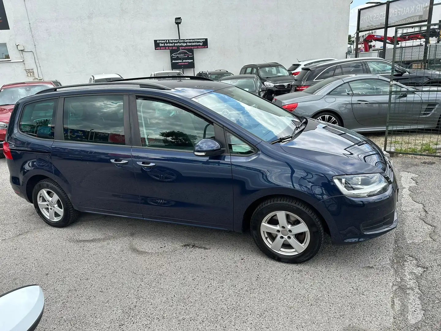 Volkswagen Sharan Trendline 1,4 TSI Pickerl 5/26 PARKHILFE Sitzheizg Blau - 2