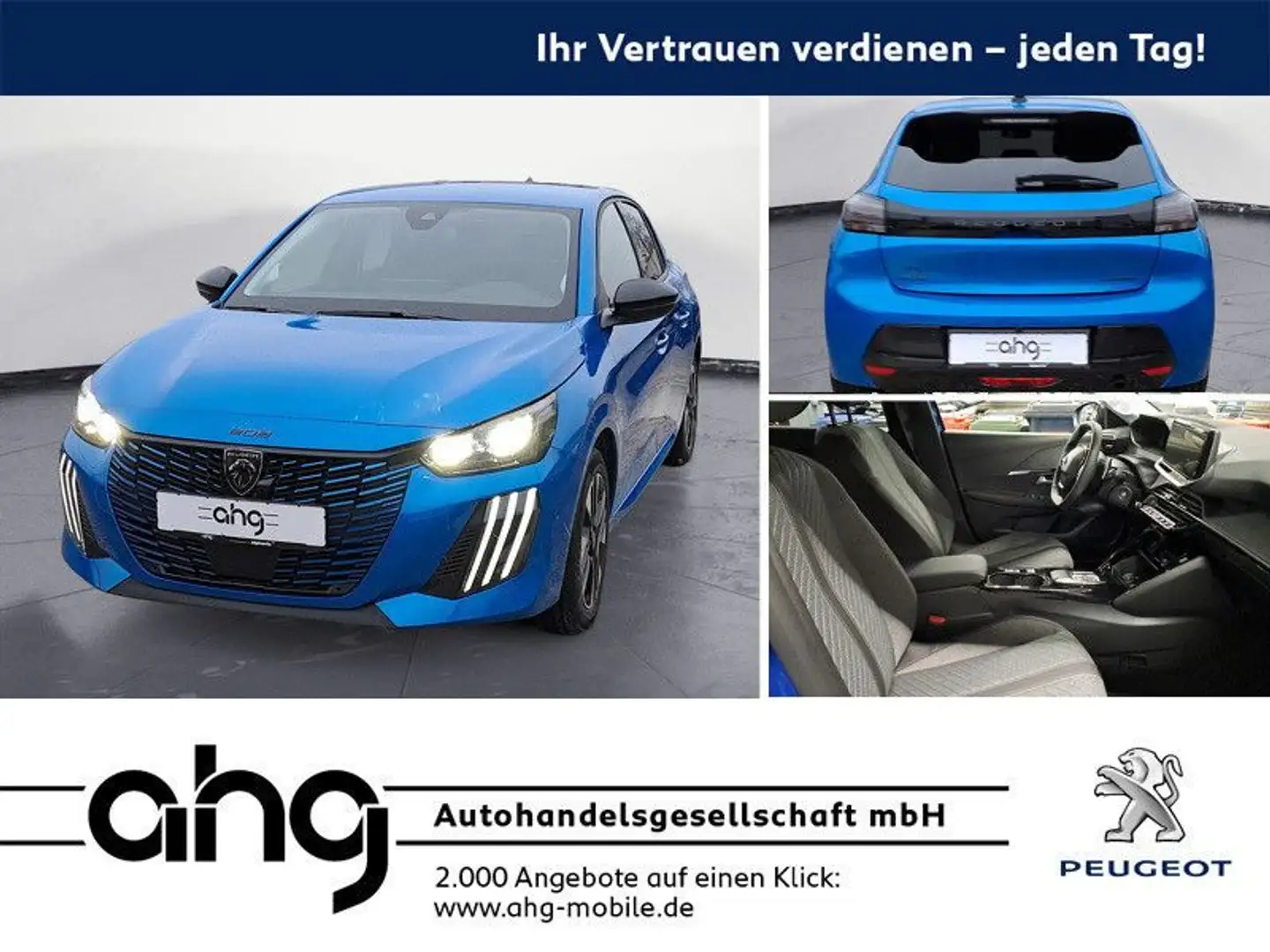 Peugeot 208 Allure HYBRID 100 e-DSC6 Drive-Assist-Paket, Blau - 1