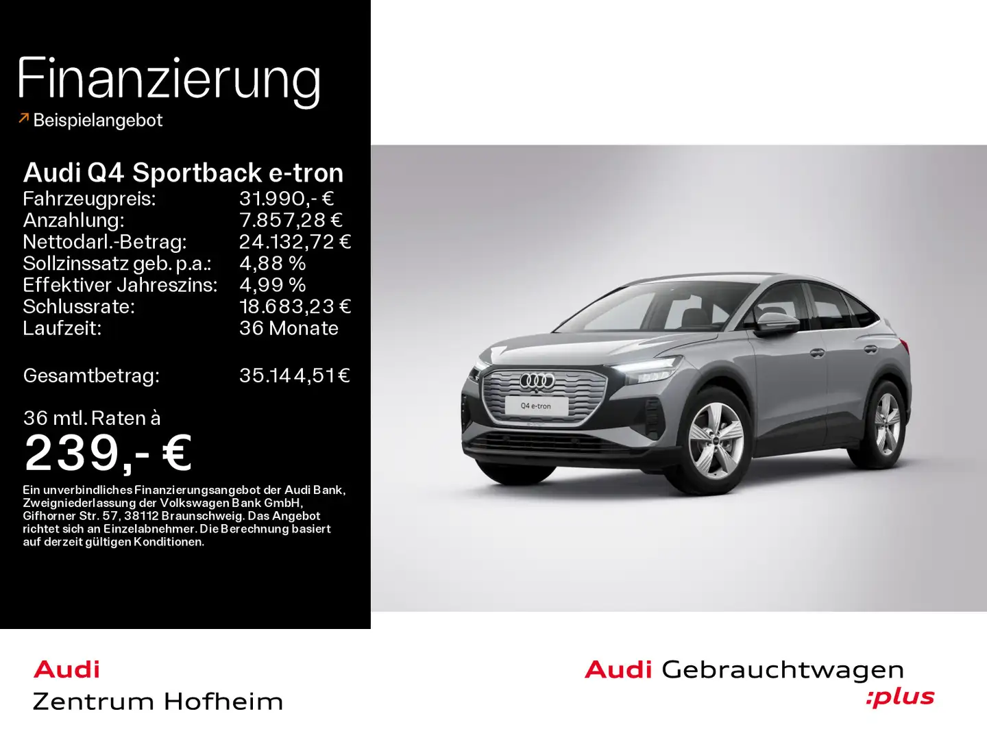 Audi Q4 e-tron 40*LED*Virtual*Smartphone In Grau - 1
