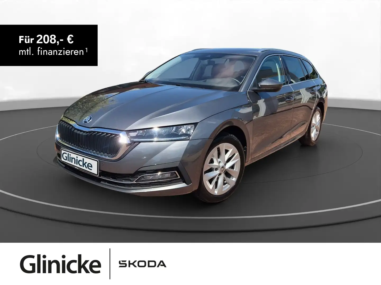 Skoda Octavia Combi 2.0 TDI AHK Teilleder Kessy LED Si Grau - 1