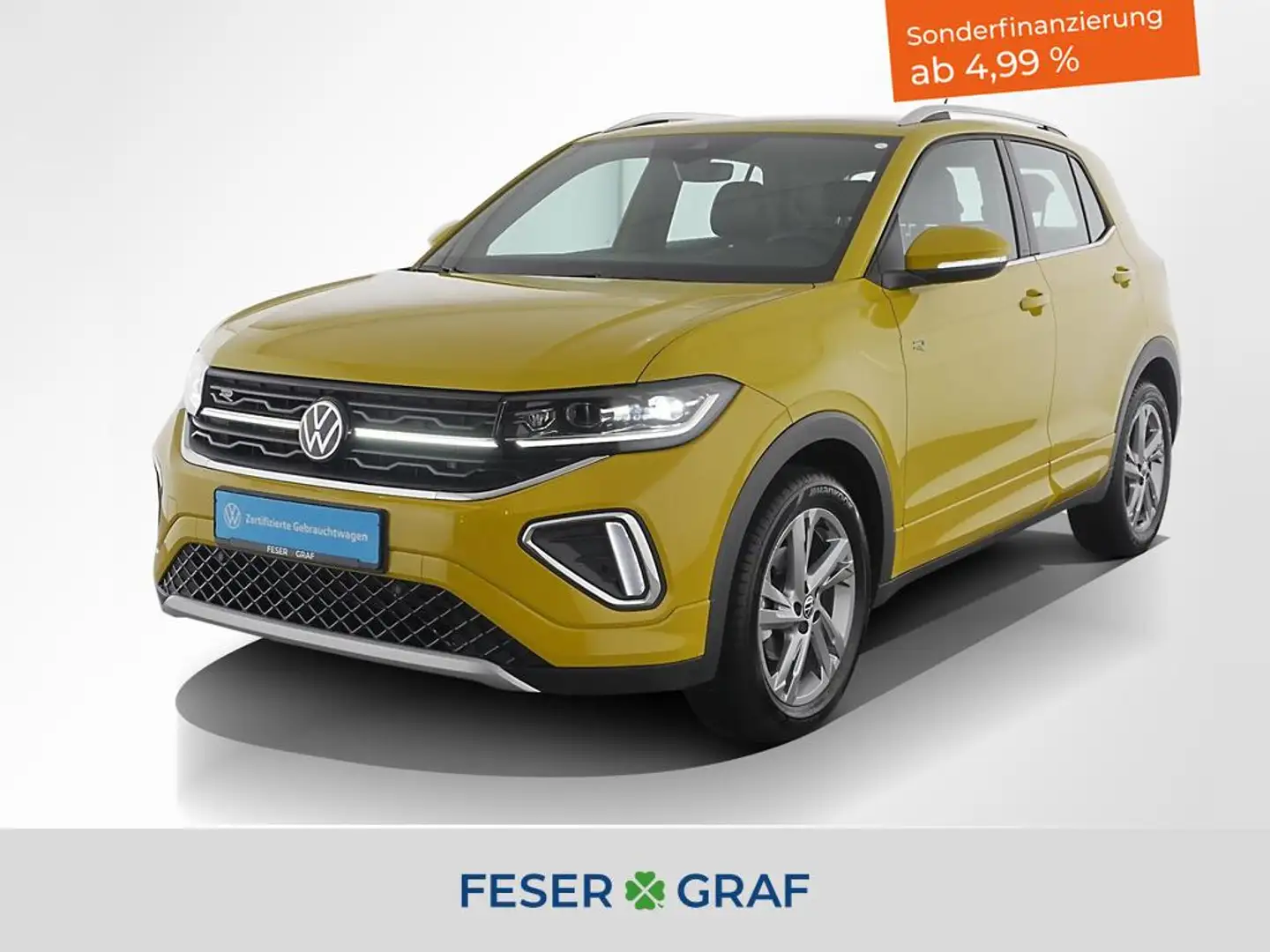 Volkswagen T-Cross R-Line 1.0 Navi SHZ PDC V-Cockpit Kamera Gelb - 1