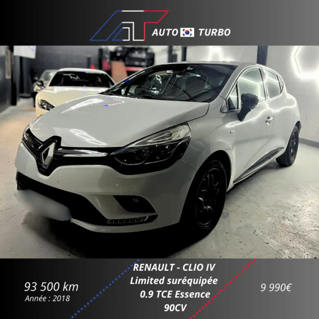 Renault Clio 0.9 TCE 90CH ENERGY LIMITED 5P Weiß - 1