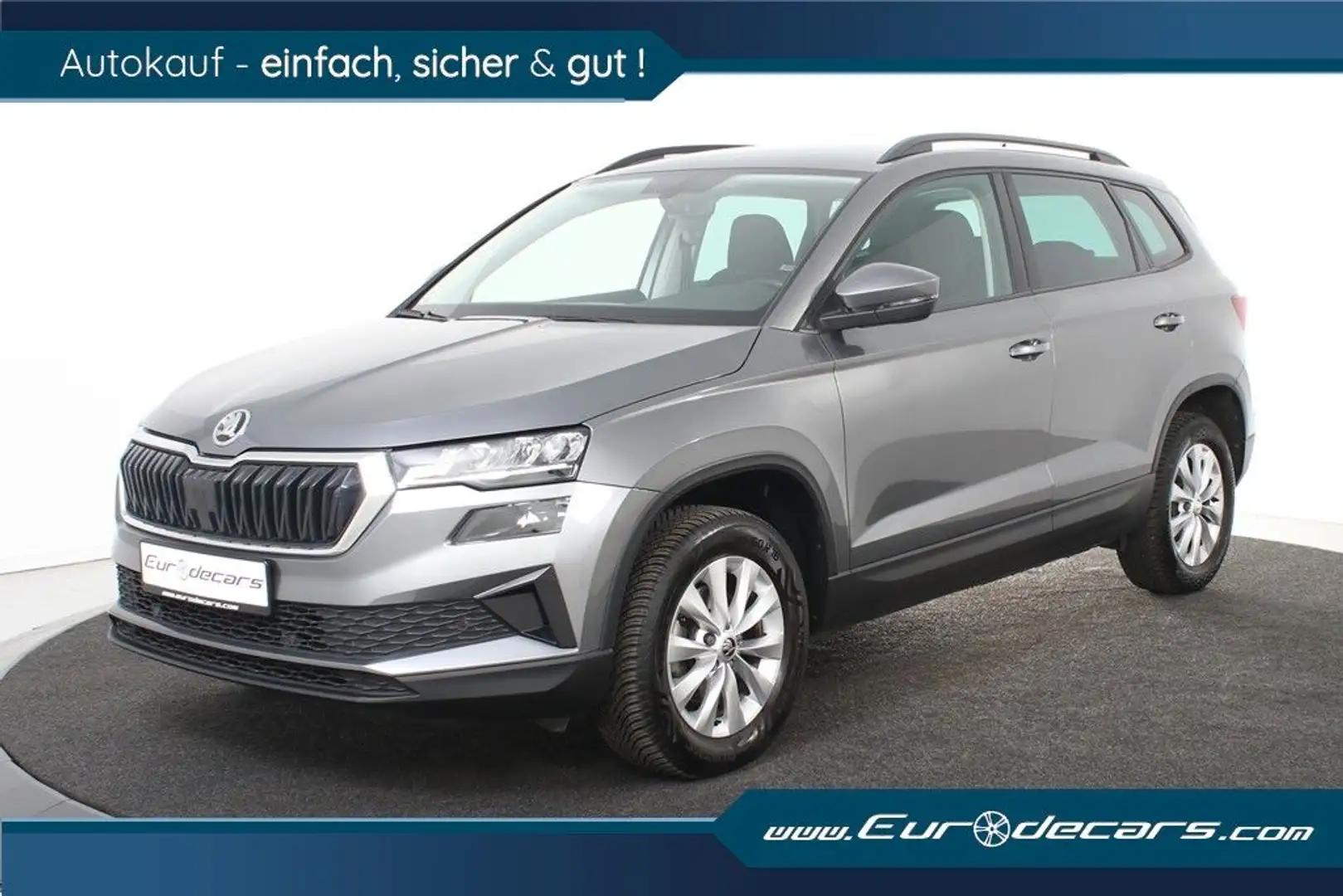 Skoda Karoq Clever *1.Hand*Navi*Park ass.*Keyless* Grau - 1