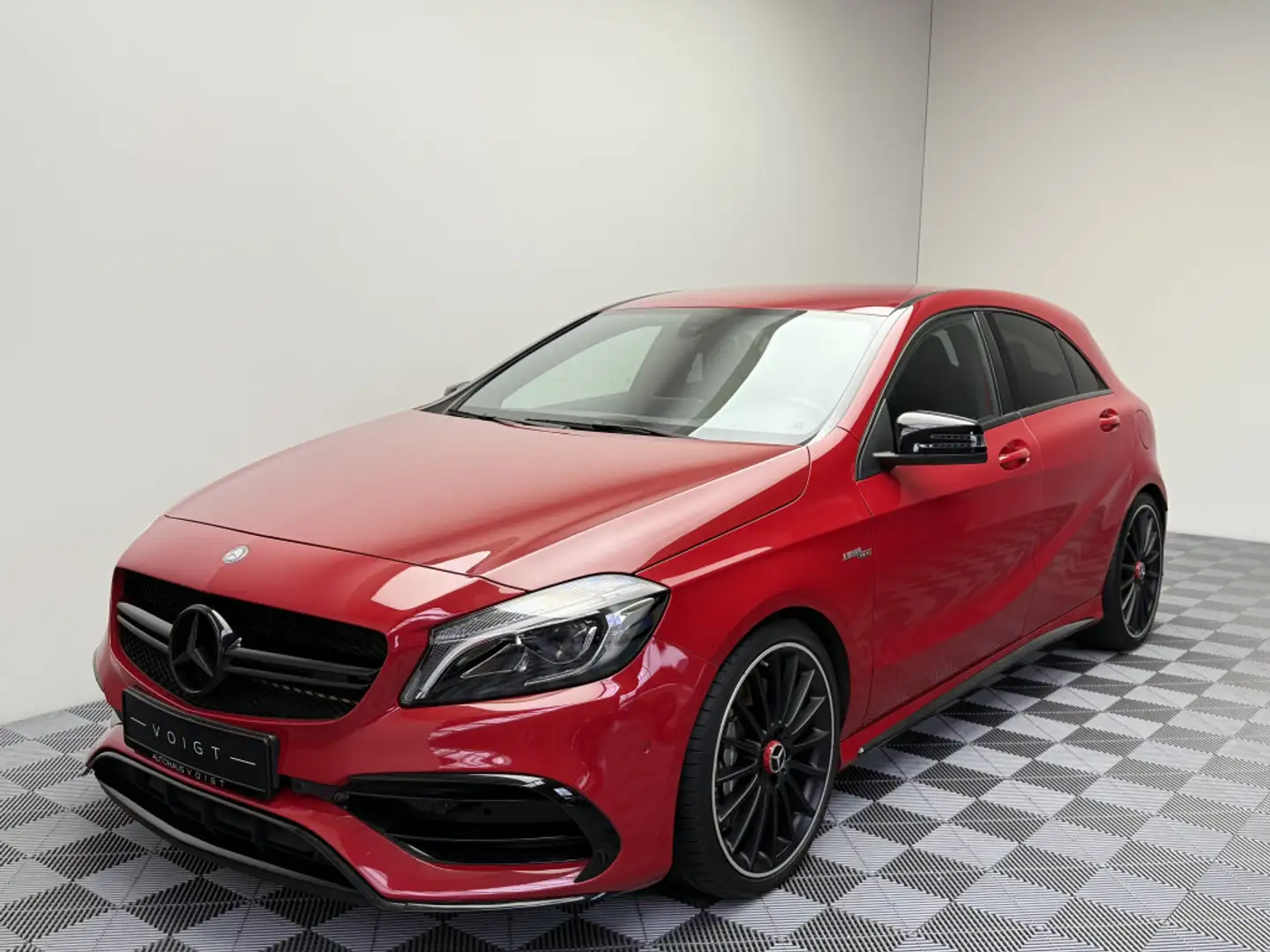 Mercedes-Benz A 45 AMG 4Matic|Sport-AGA|Night-Paket|Navi|Carbon| Piros - 2