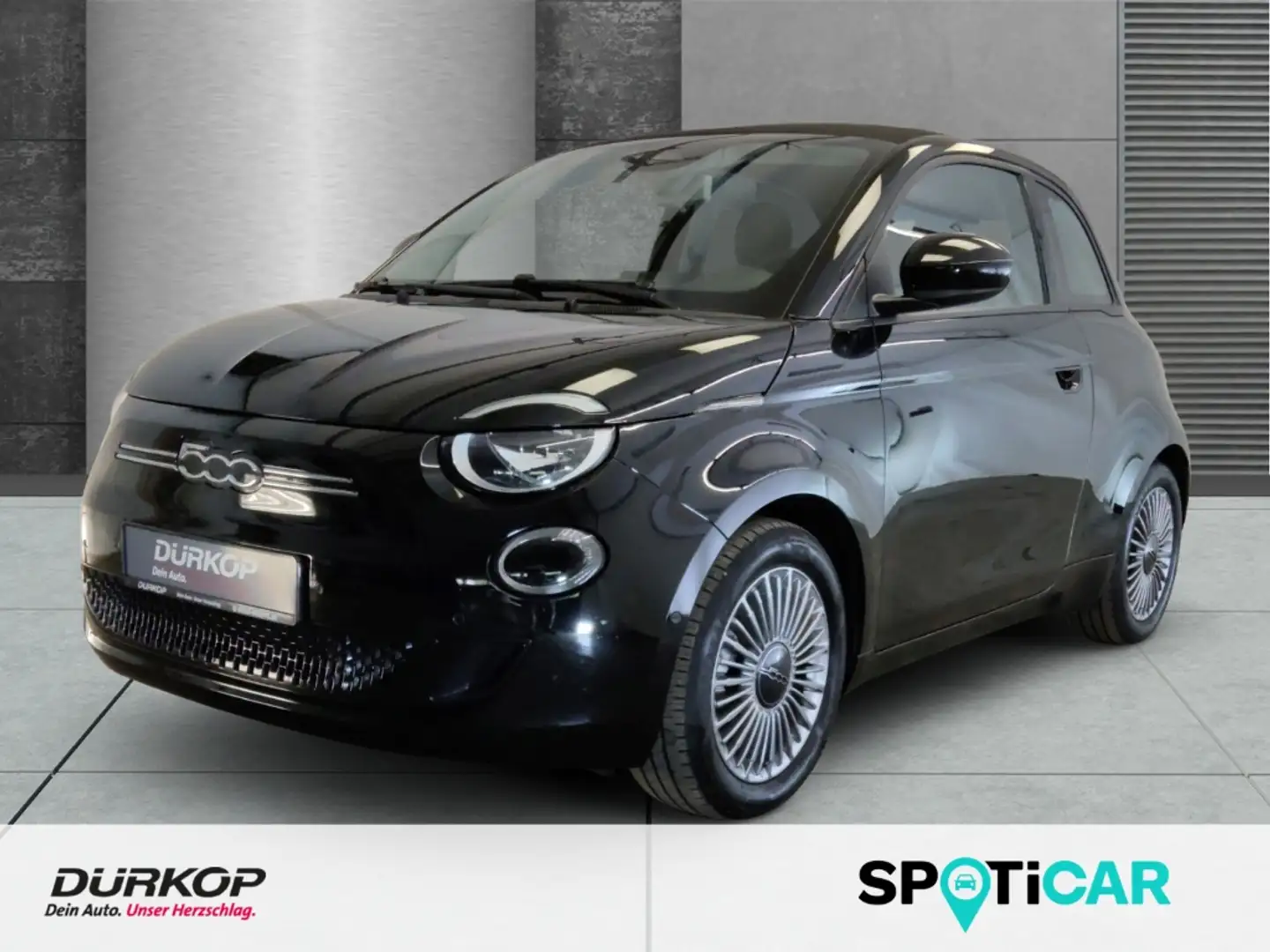 Fiat 500e Navi DAB Keyless Kamera CarPlay Leder Tempomat Noir - 1