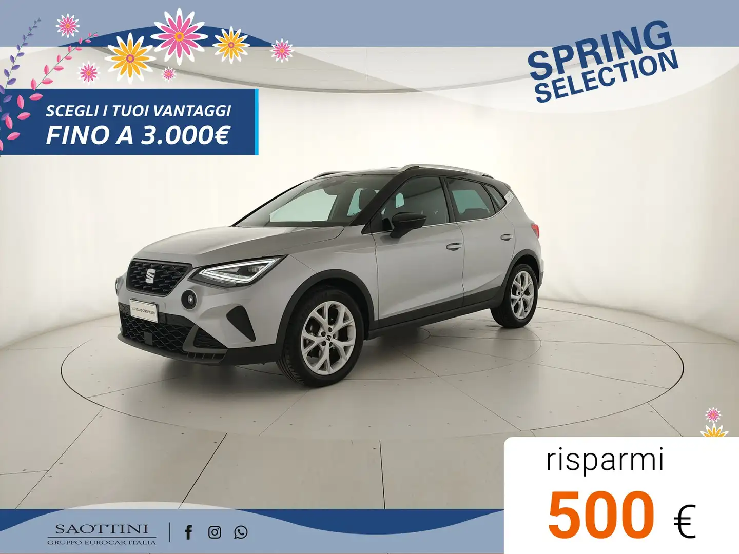 SEAT Arona 1.0 ecotsi FR 95 CV Argento - 1