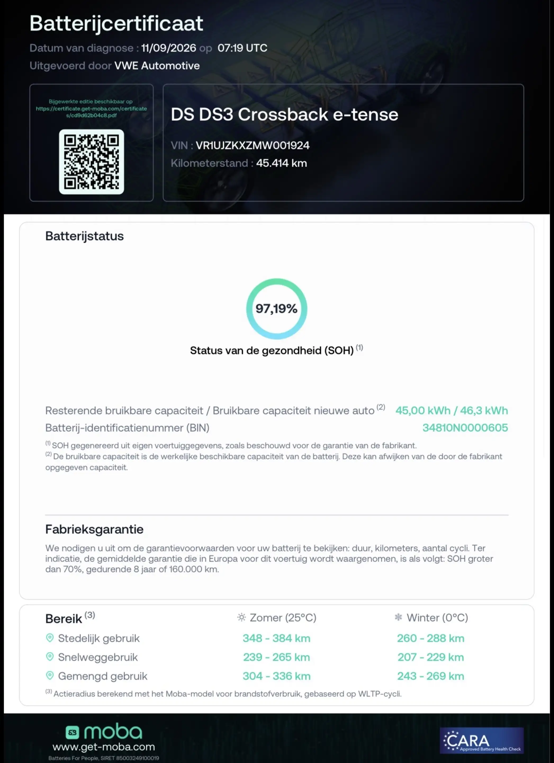 DS Automobiles DS 3 Crossback E-Tense Performance Line 50 kWh, Carplay, Cruise, — photo 4