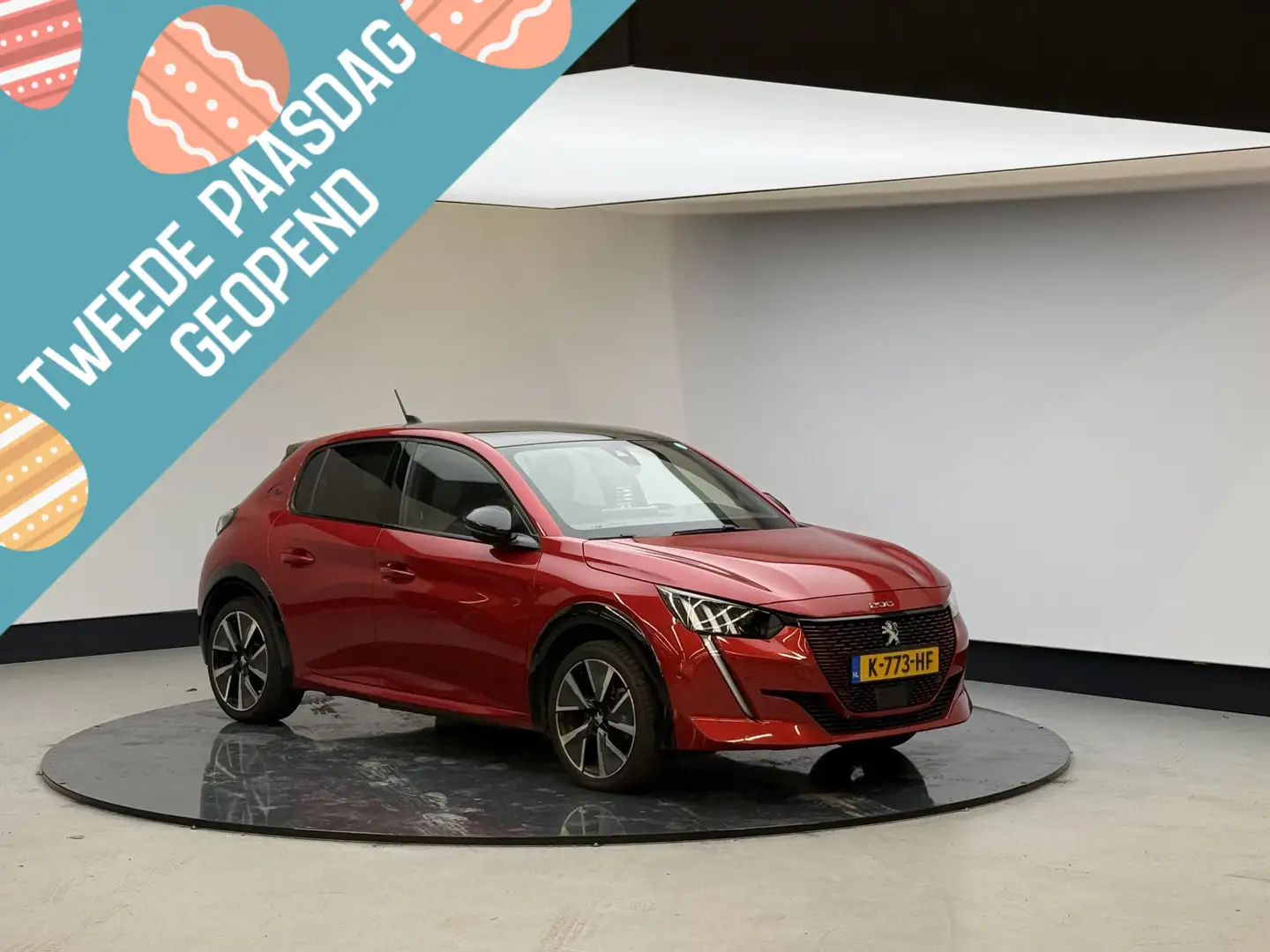 Peugeot e-208 EV GT 350 50 kWh | Panoramadak | Rojo - 1