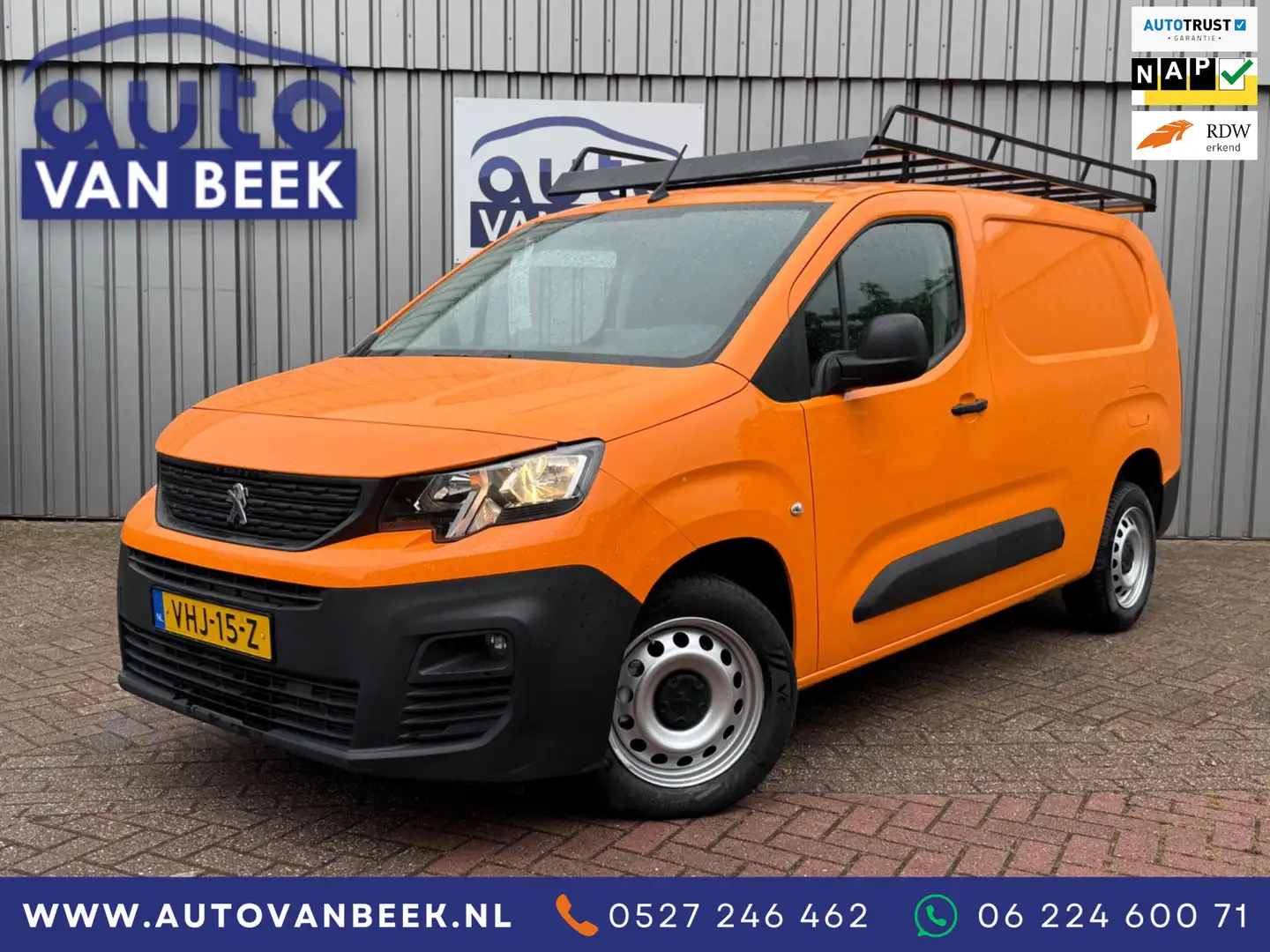 Peugeot Partner 1.5 BlueHDI Premium Long L2|Carplay|Camera Oranje - 1