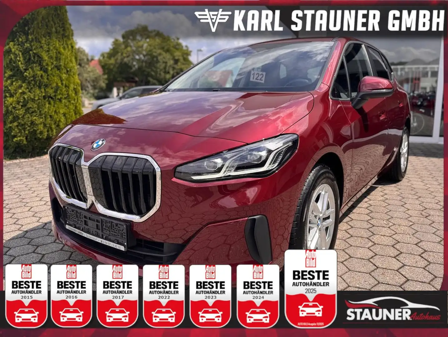 BMW 218 i Active Tourer ABSTANDSTEMP KAMERA LED Rot - 1