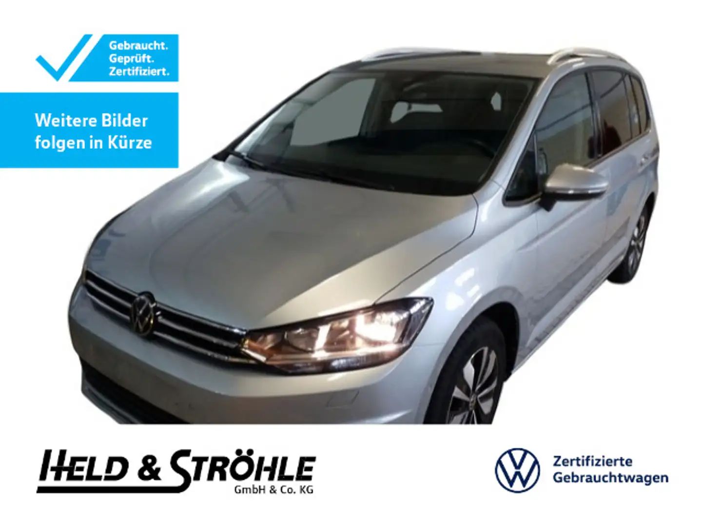 Volkswagen Touran MOVE 1.5 TSI DSG NAV AHK 7S E-KLAPPE ACC Silber - 1