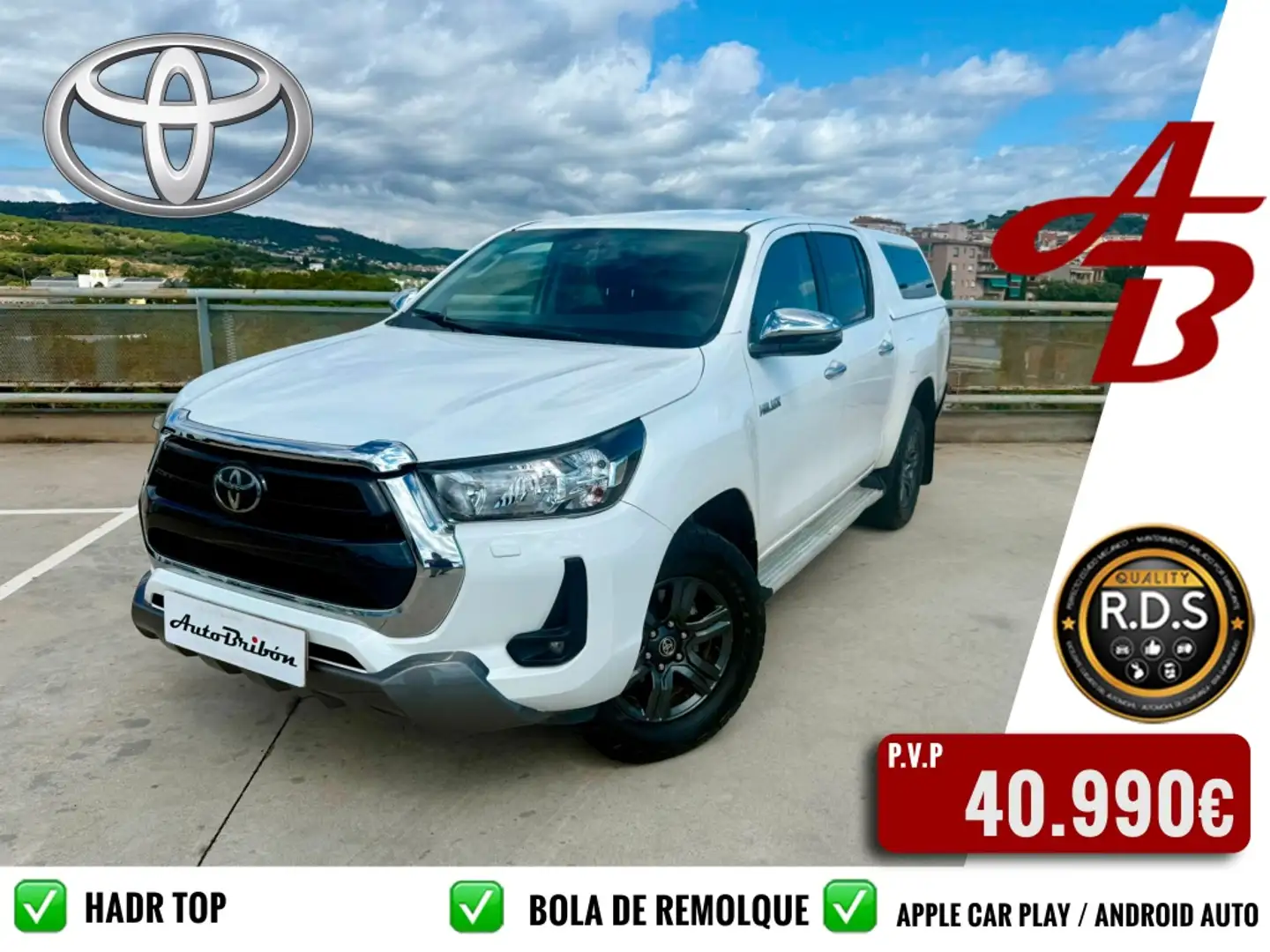 Toyota Hilux Cabina Doble VX Wit - 1
