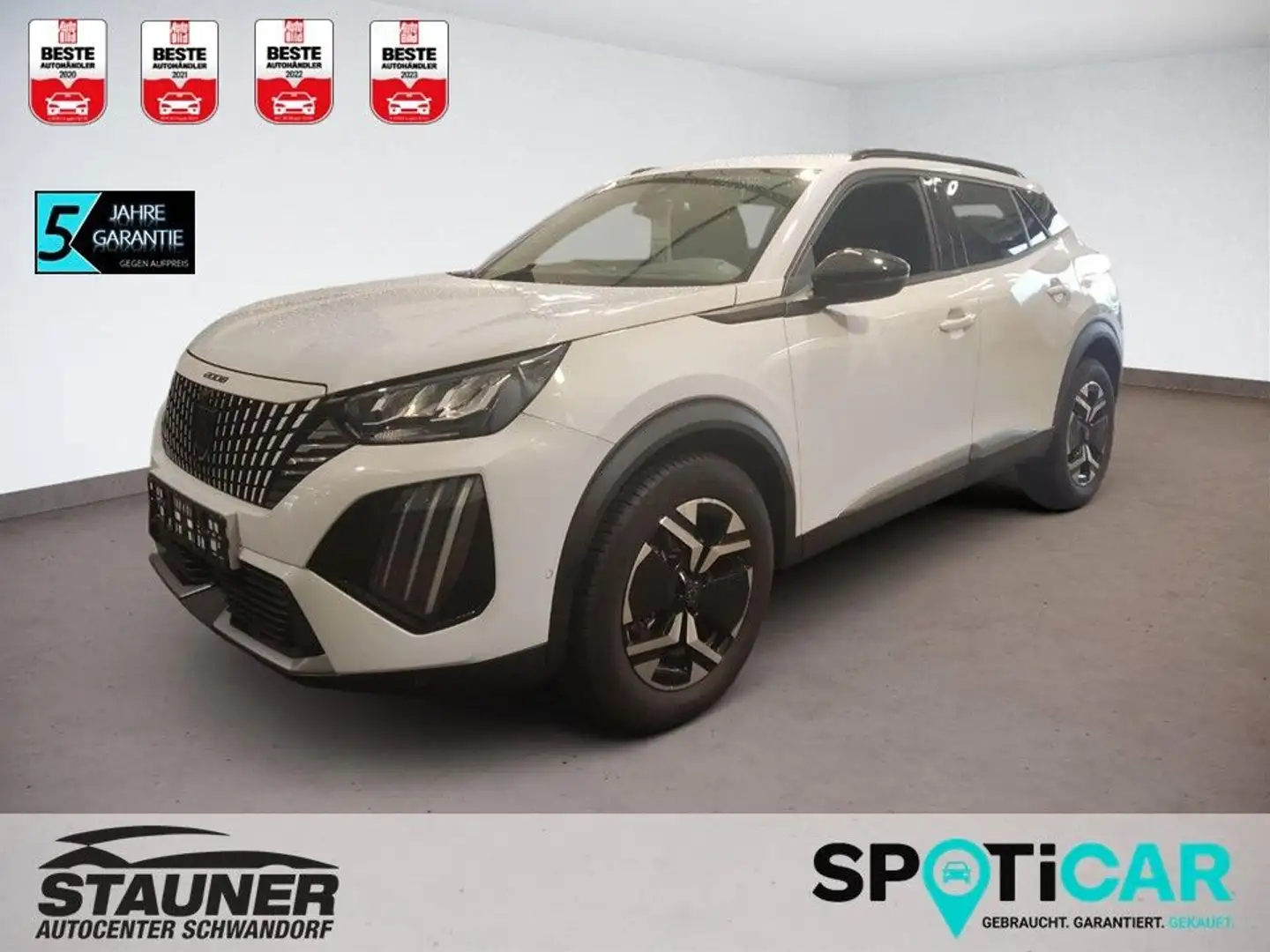 Peugeot 2008 Hybrid 145 Allure SHZ*360°KAMERA*PDC* Weiß - 1