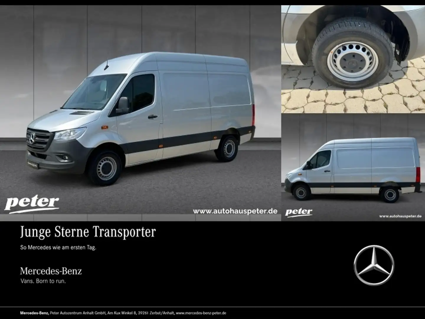 Mercedes-Benz Sprinter 317 CDI Kasten Hochdach Standard +MBUX Silber - 1