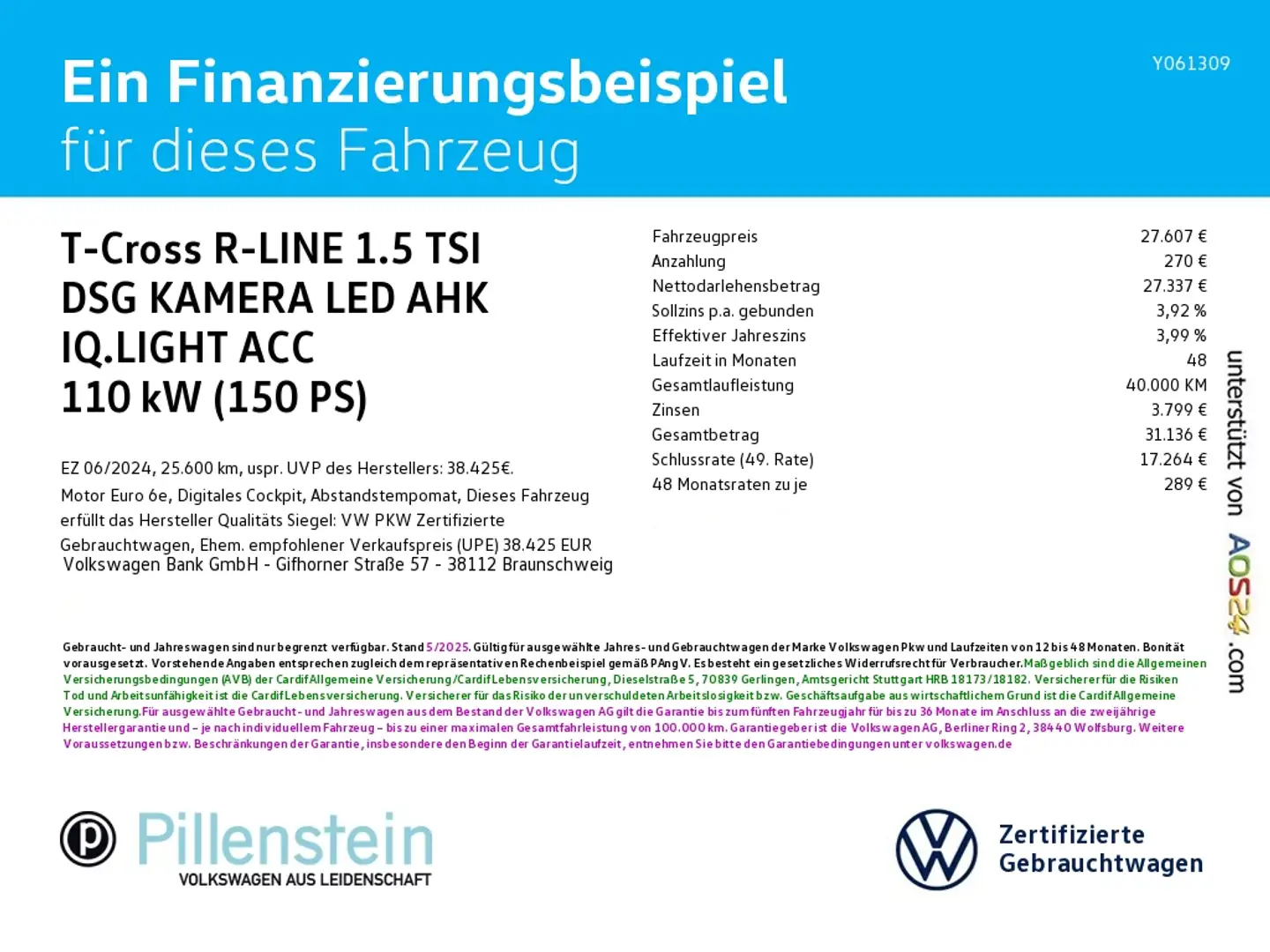 Volkswagen T-Cross R-LINE 1.5 TSI DSG KAMERA LED AHK IQ.LIGHT ACC Schwarz - 2