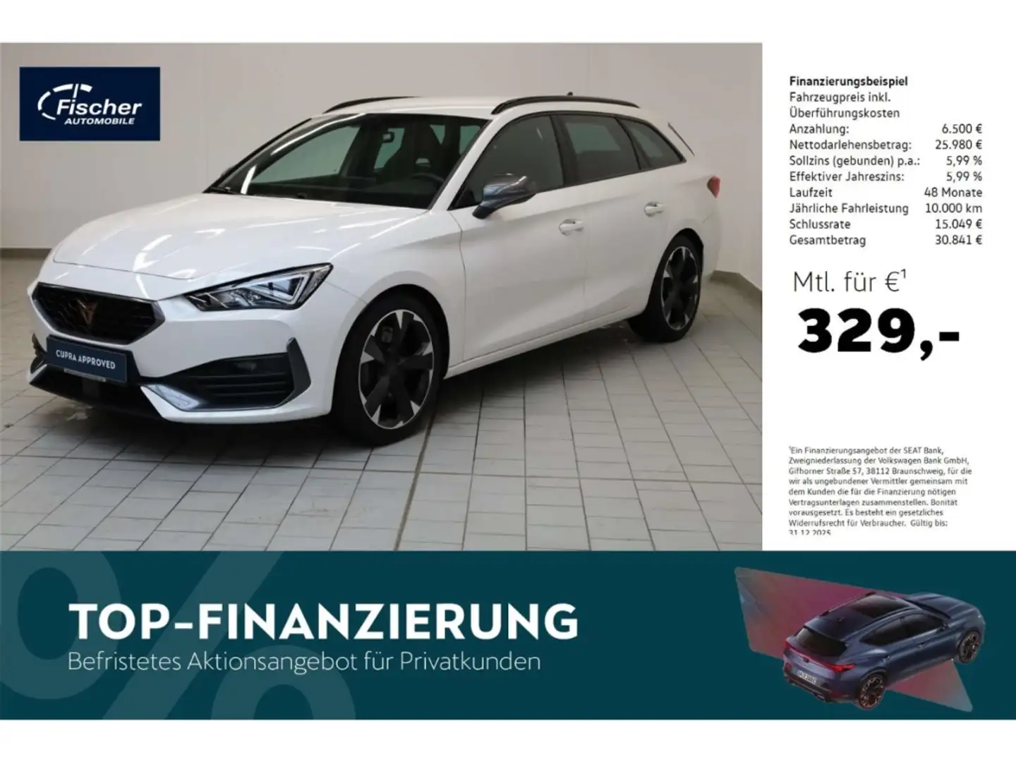 CUPRA Leon Sportstourer 2.0 TSI DSG AHK/NAV/DCC/Dynamic Weiß - 1