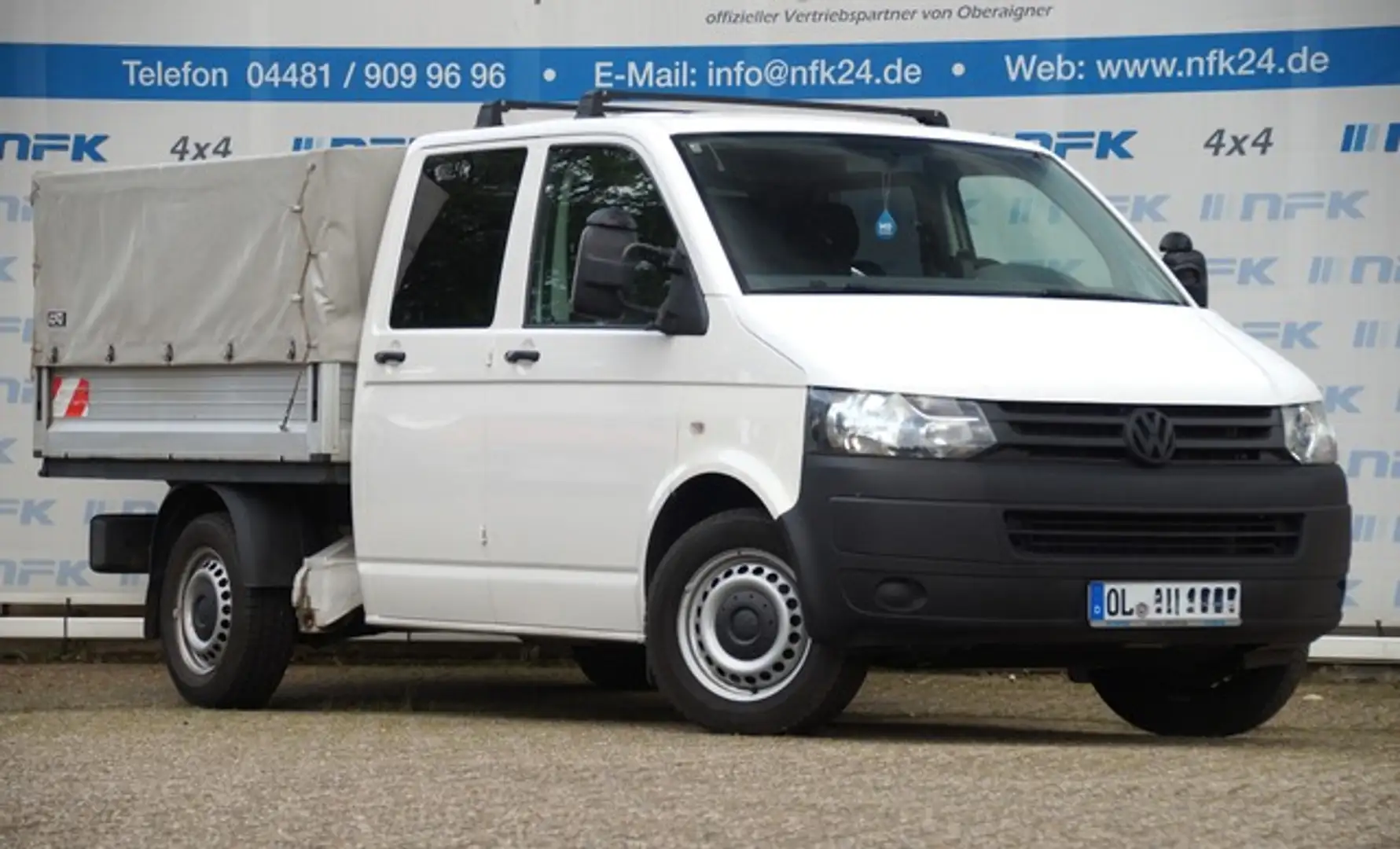 Volkswagen T5 2.0 TDI Doka,Klima,Stahz,AHK 6Sitzer,Temp. Blanco - 2