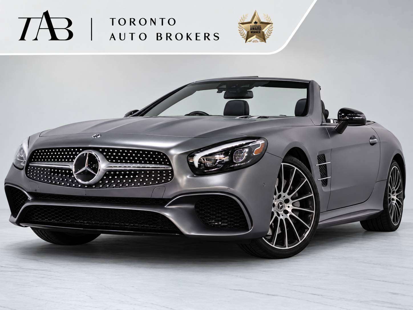 Gray 2019 Mercedes-Benz SL-Class Convertible Rear-Wheel Drive 9-Speed Automatic