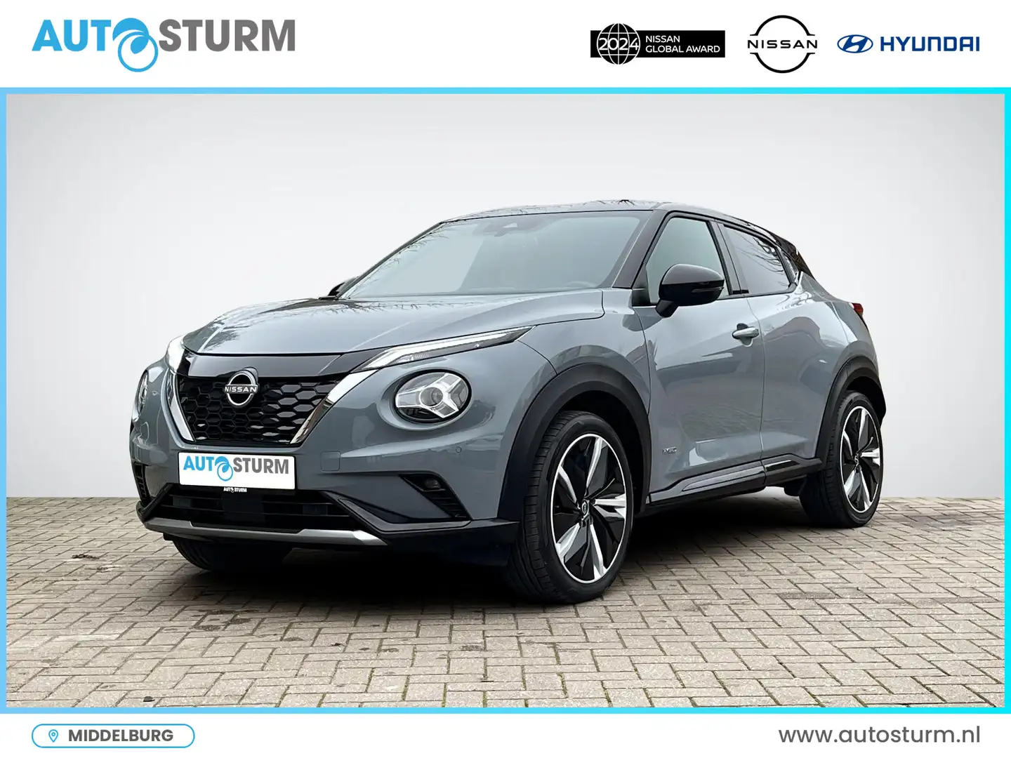 Nissan Juke 1.6 Hybrid N-Design Cold Pack Grijs - 1