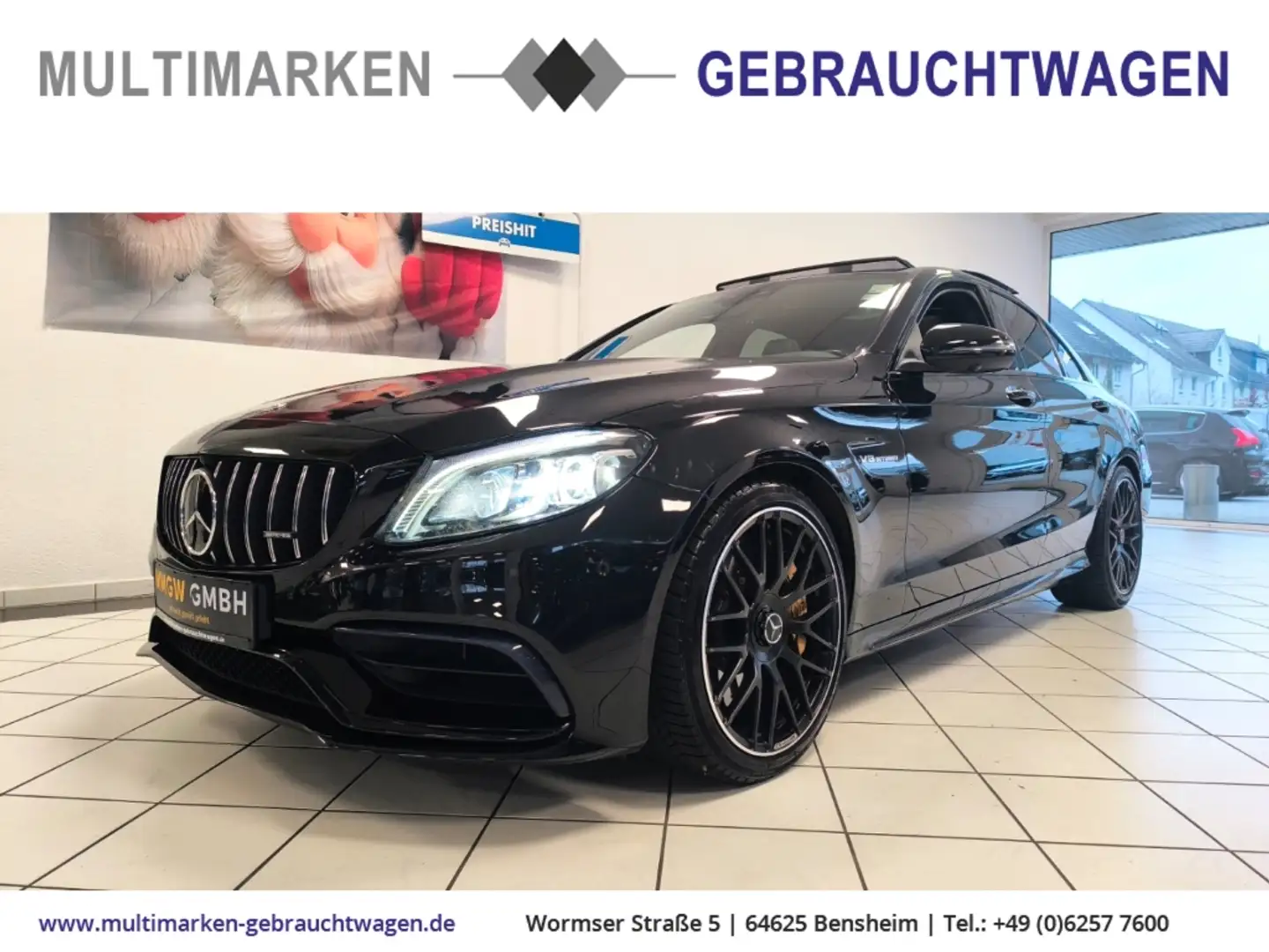 Mercedes-Benz C 63 AMG S HUD/Luft/Pano/Leder/DigitalesCockpit Noir - 1