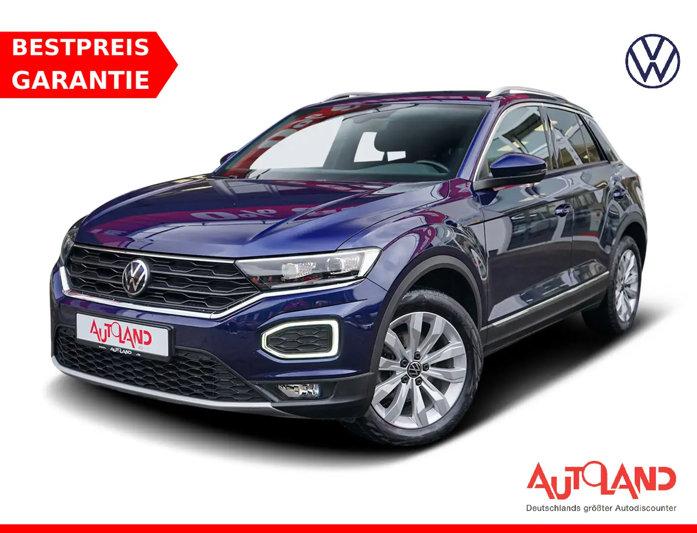 Volkswagen T-Roc 1.5 TSI Sport DSG LED Navi ACC AHK Kamera Bleu - 1
