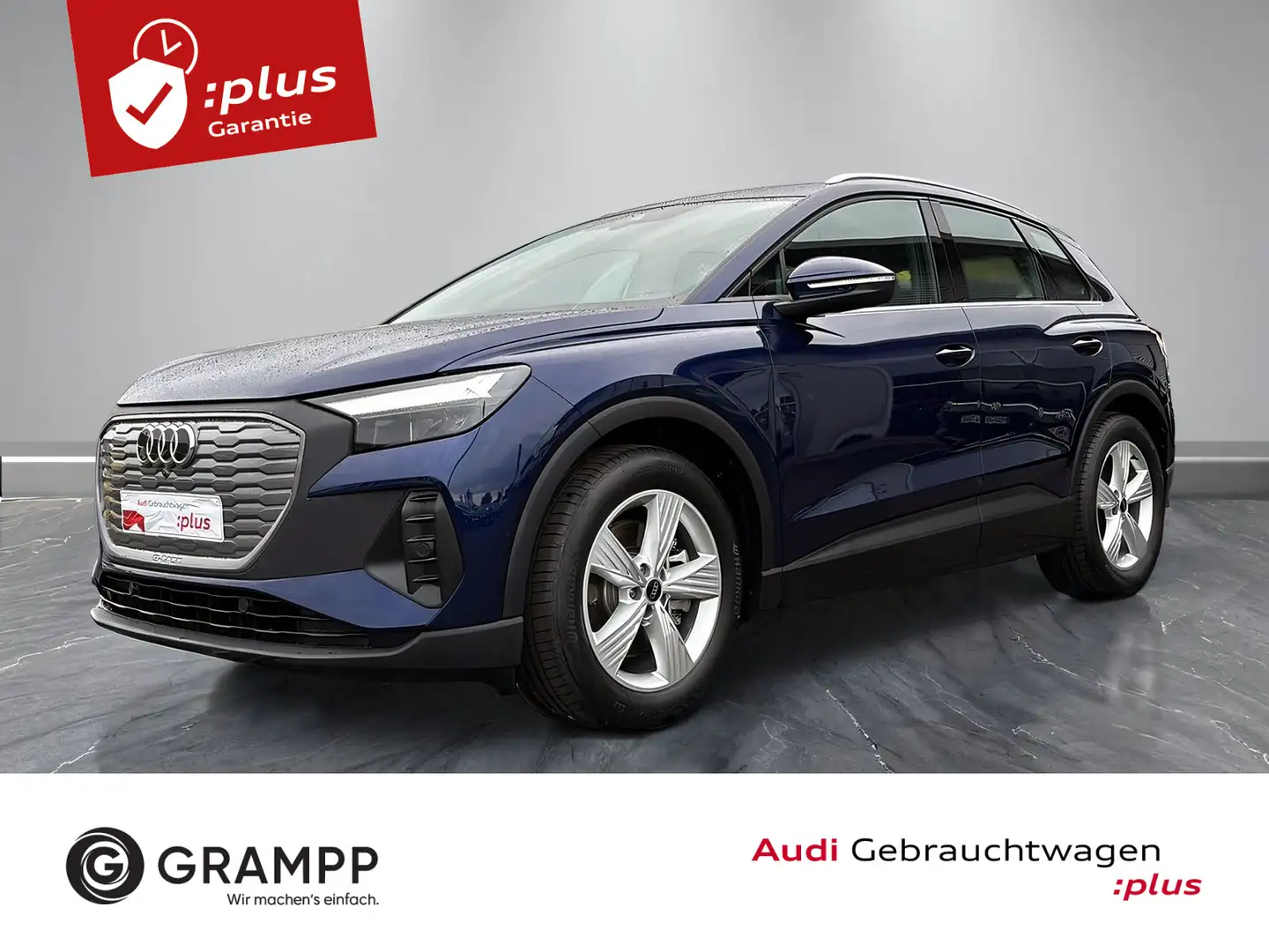 Audi Q4 e-tron 45 +WÄRMEPUMPE+AHK+LED+ASSISTS+PDC+GRA Blau - 1