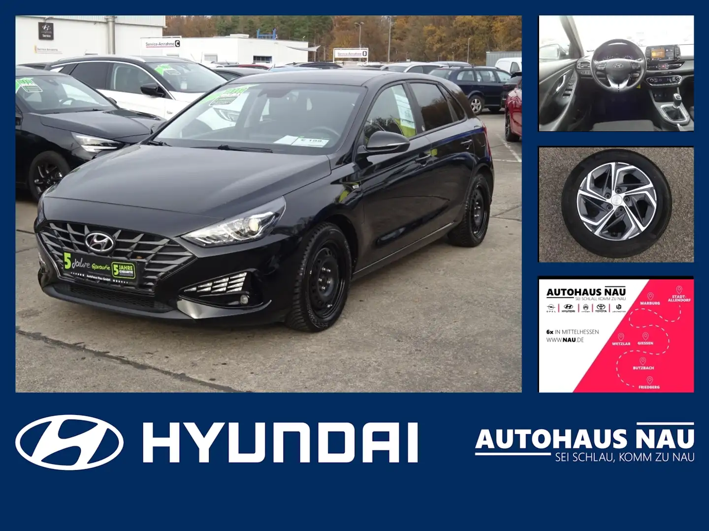 Hyundai i30 1.5 T-GDI Edition Inspektionspaket BigDeal! Schwarz - 1