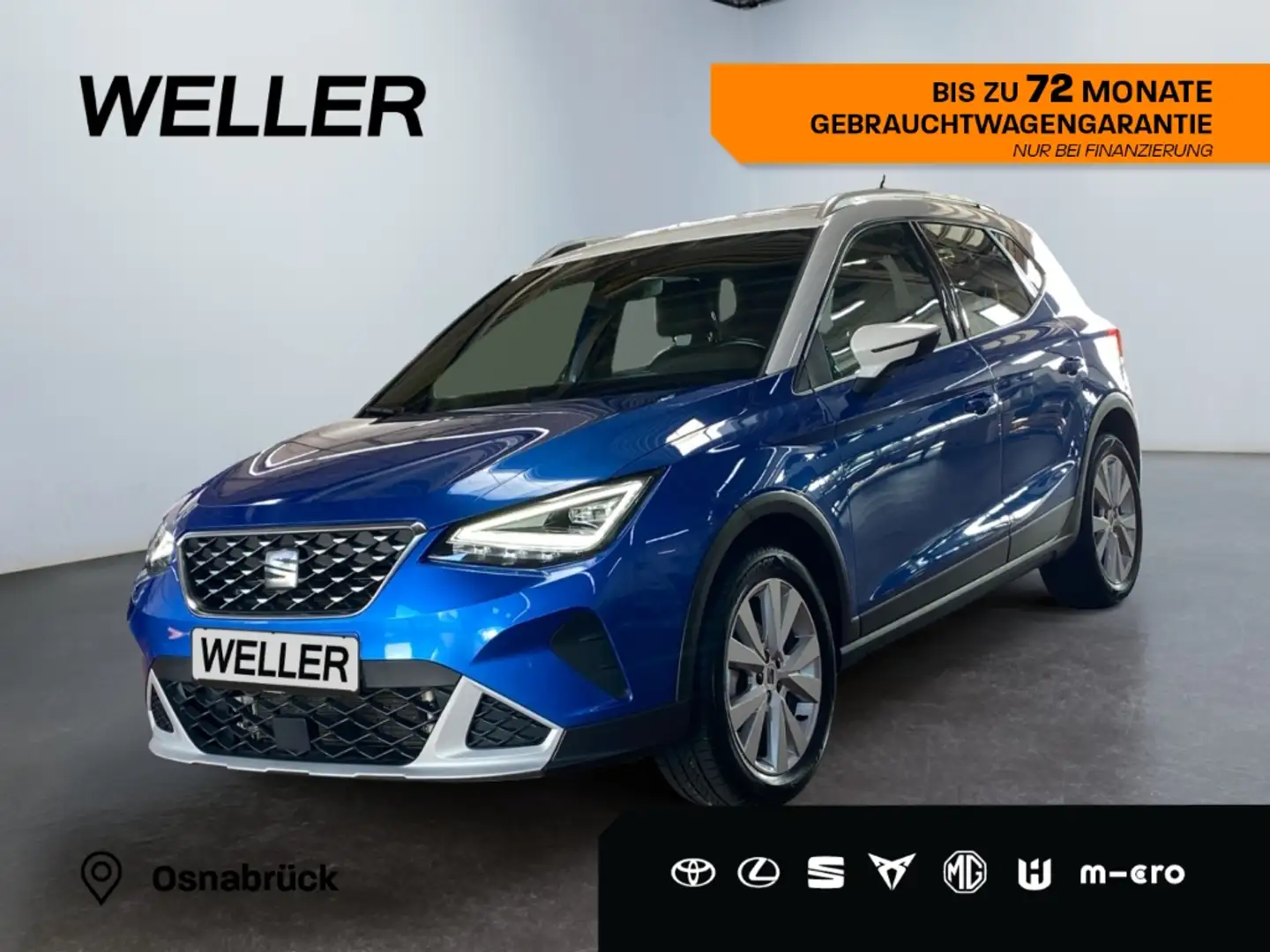 SEAT Arona 1.0 TSI Xperience *LED*AHK*ACC*Navi*CarPlay* Bleu - 1